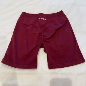 Aurora Women's Burgundy Bike Shorts